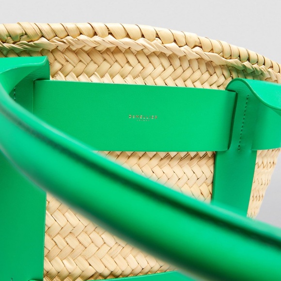 DEMELLIER RAFFIA SANTORINI TOTE BAG - Picture 6 of 11